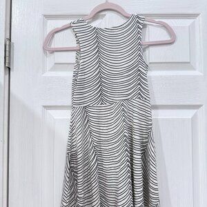 Fighting Eel freehand white black stripe GIRLS dress sz 8